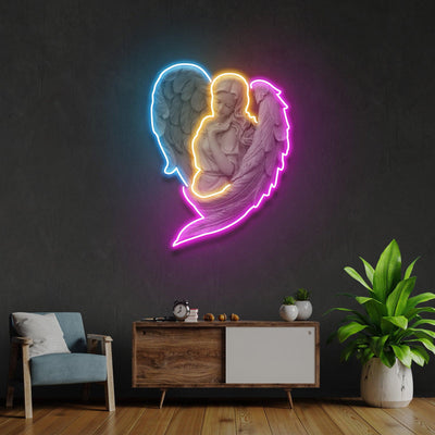 Angel Led Neon Acrylic Artwork - Neonzastudio