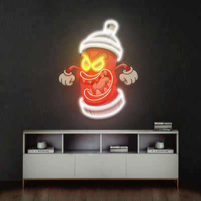 Angry Fire Hydrant Led Neon Acrylic Artwork - Neonzastudio