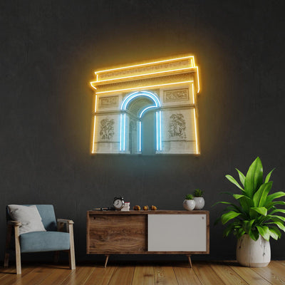 Arc de Triomphe Led Neon Acrylic Artwork - Neonzastudio