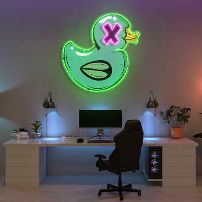 Bad Duck Led Neon Acrylic Artwork - Neonzastudio