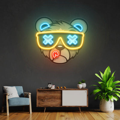 Bear Led Neon Acrylic Artwork - Neonzastudio