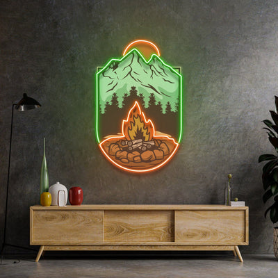 Campfire LED Neon Sign Light Pop Art - Neonzastudio