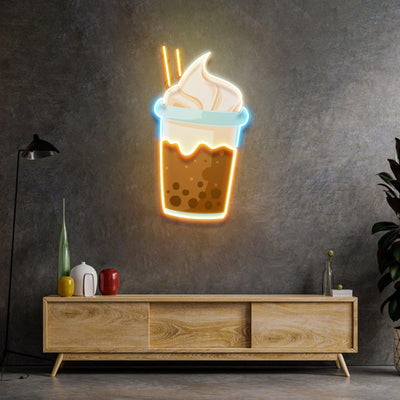 Choco Milktea Led Neon Acrylic Artwork - Neonzastudio