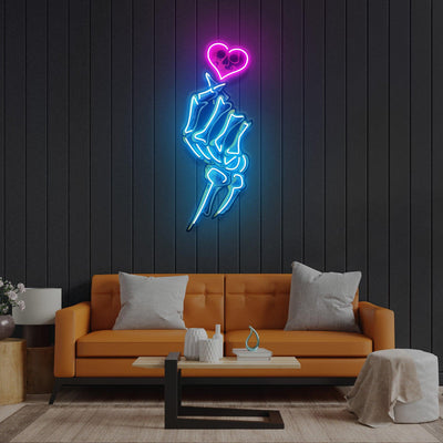 Love Hands Led Neon Acrylic Artwork - Neonzastudio