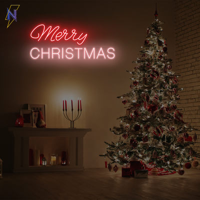 Merry christmas led neon sign - Neonzastudio