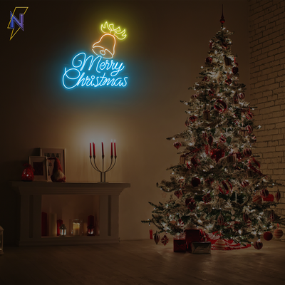 Buy Merry Christmas Bell Neon light - Neonzastudio