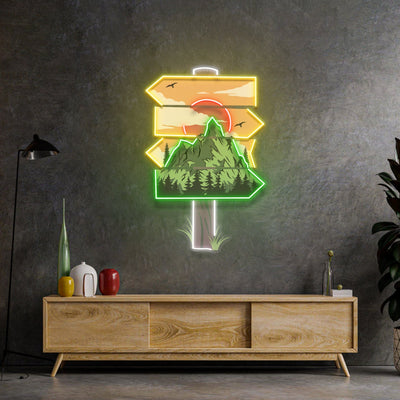 Red Moon Forestry LED Neon Sign Light Pop Art - Neonzastudio