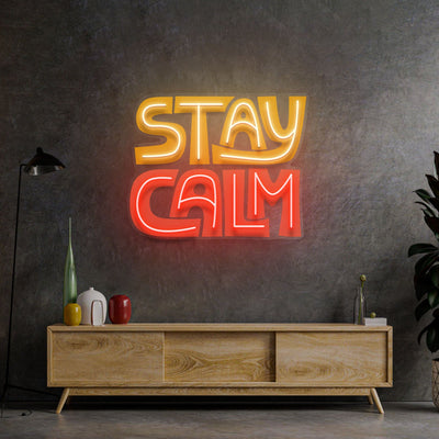 Stay Calm LED Neon Sign Light Pop Art - Neonzastudio