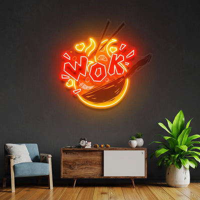 WOK Led Neon Acrylic Artwork - Neonzastudio