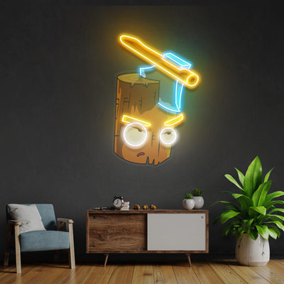 Wood And Ax Led Neon Acrylic Artwork - Neonzastudio