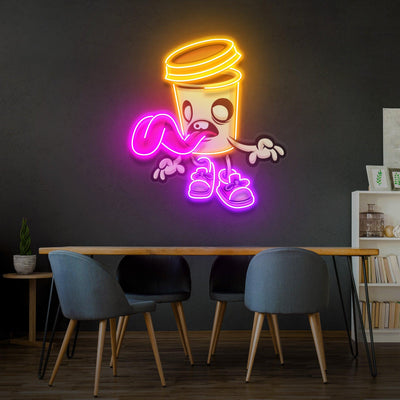 Zombie Cup Led Neon Acrylic Artwork - Neonzastudio