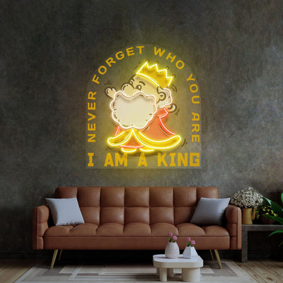 Cute King LED Neon Sign Light Pop Art - Neonzastudio