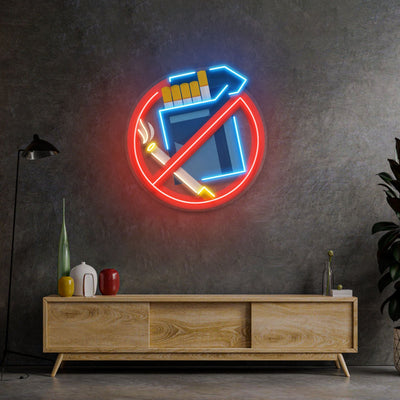 No Smoke LED Neon Sign Light Pop Art - Neonzastudio