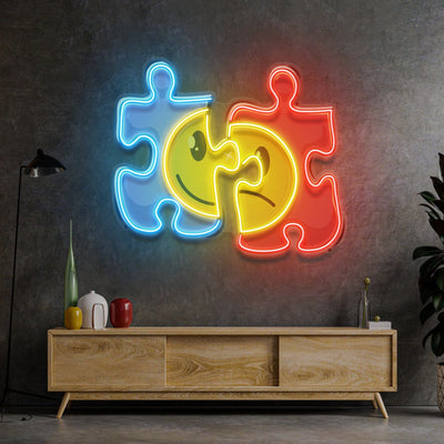 Puzzle LED Neon Sign Light Pop Art - Neonzastudio