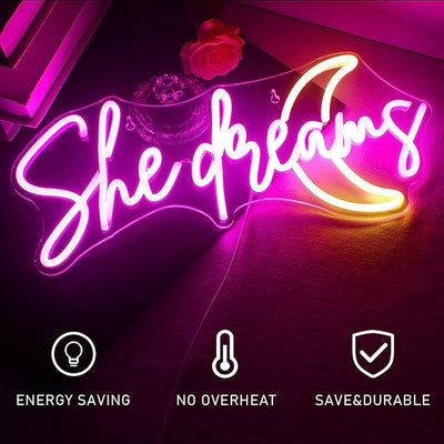 She Dreams Neon Sign - Neonzastudio